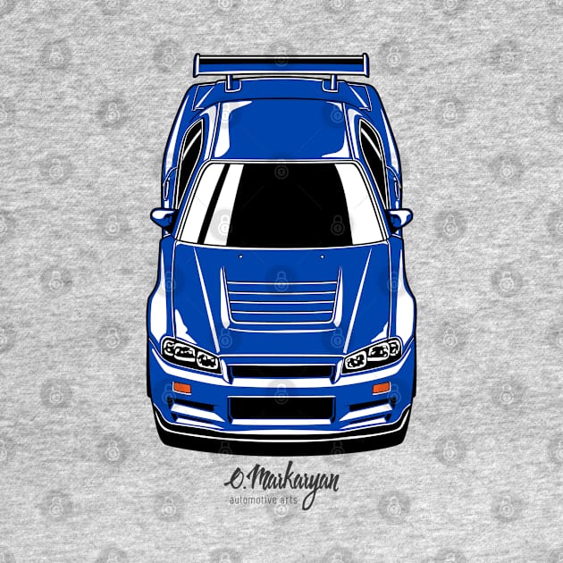 Skyline GTR R34 (blue) by Markaryan